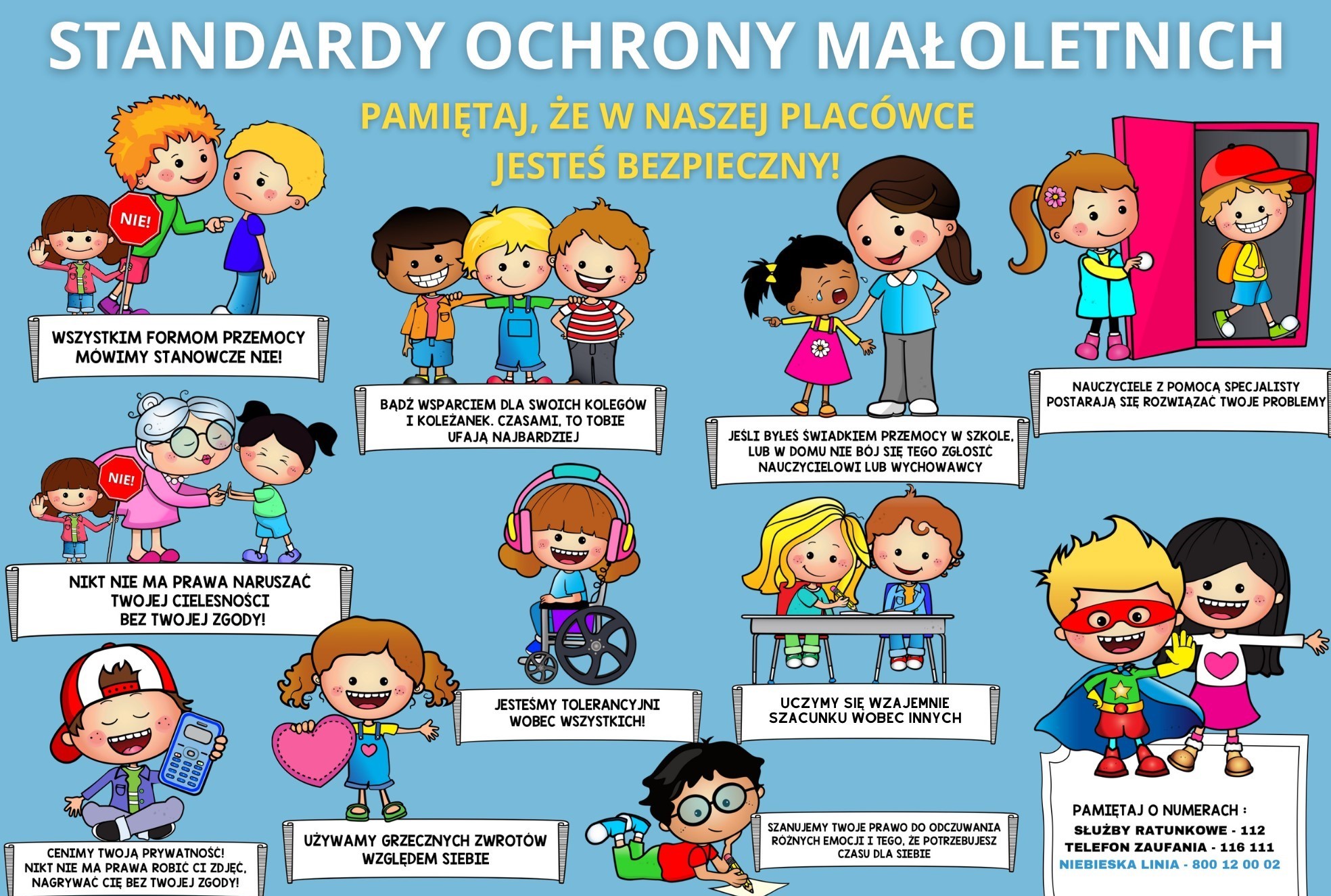 PLAKAT-STANDARDY OCHRONY MAŁOLETNICH